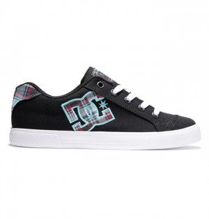 DC Chelsea Sneakers Dame Svarte Hvite | 98230-GZDJ