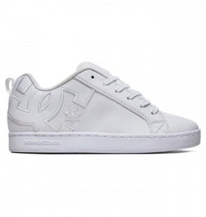 DC Court Graffik Sneakers Dame Hvite Hvite Hvite | 16408-TMYX