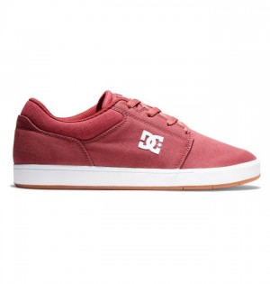 DC Crisis 2 Suede Skatesko Herre Rød | 68512-SGKN