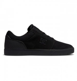 DC Crisis 2 Suede Skatesko Herre Svarte Svarte Svarte | 97628-BZCR