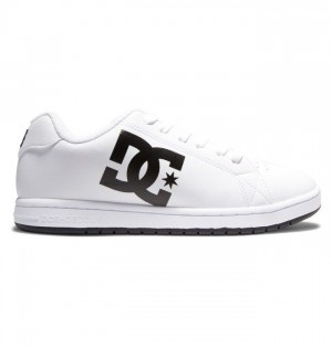 DC Gaveler Sneakers Herre Hvite Svarte | 14852-WZPO