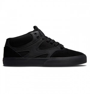 DC Kalis Vulc MID Mid-Top Skatesko Herre Svarte Svarte Svarte | 24150-BSUH