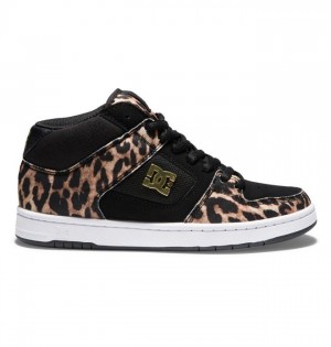 DC Manteca 4 MID Mid-Top Sneakers Dame Leopard | 58170-QFBA