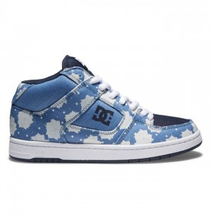 DC Manteca 4 MID Mid-Top Sneakers Dame Mørke Blå | 67941-WUSE