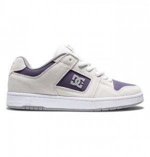 DC Manteca 4 Sneakers Herre Hvite Lilla Burgunder | 85316-SKEI