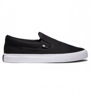 DC Manual Slip-On Slip On Herre Svarte Hvite | 85643-TLDW