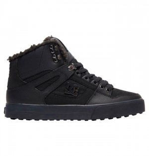 DC Pure High-Top Winter Vinterstøvler Herre Svarte Svarte Svarte | 64957-XCDN