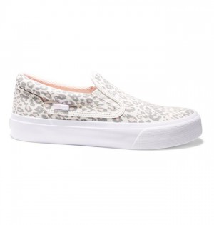 DC Trase Slip-On Platform Sneakers Dame Grå Rosa | 65984-HVNS