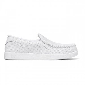 DC Villain Slip-On Slip On Herre Hvite | 52968-YXSI