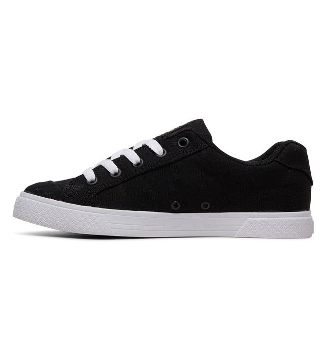 DC Chelsea Canvas Sneakers Dame Svarte Gull | 01869-NGEM