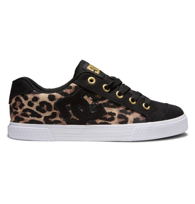 DC Chelsea Essentials Dame Svarte Leopard | 87612-HJEC