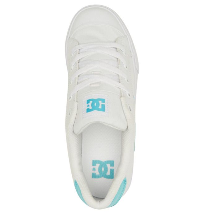 DC Chelsea Sneakers Dame Hvite Blå | 90147-VKRA