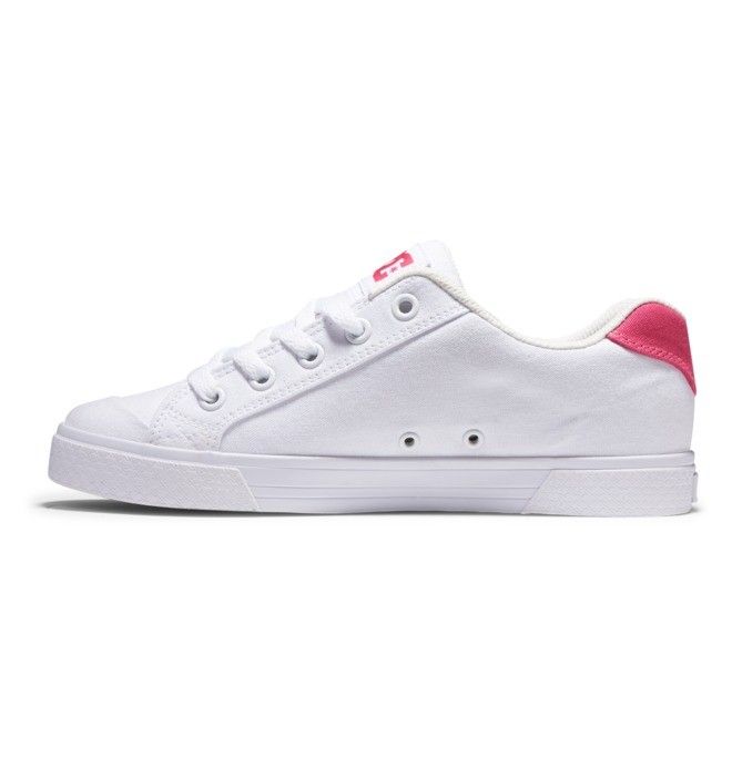 DC Chelsea Sneakers Dame Hvite Rosa | 01457-YSKX