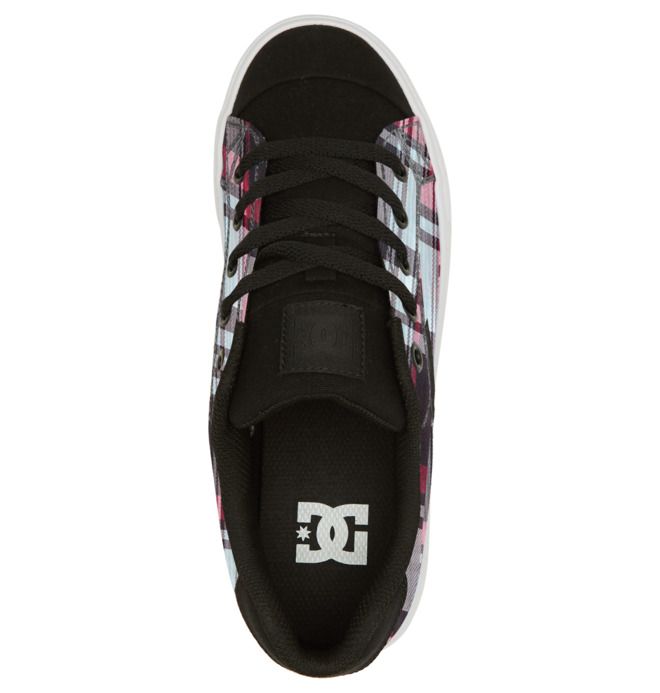 DC Chelsea Sneakers Dame Svarte Blå | 71954-IYGN