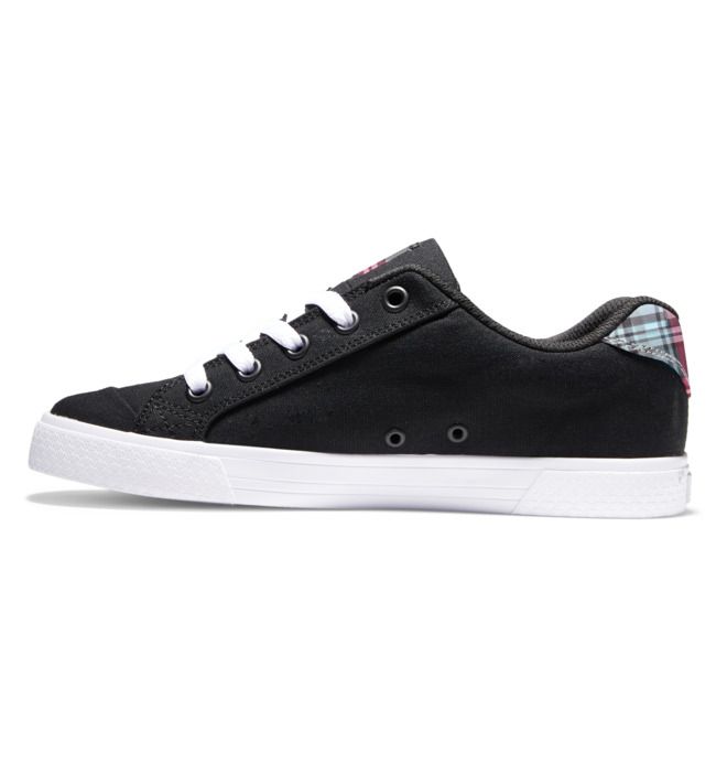 DC Chelsea Sneakers Dame Svarte Hvite | 98230-GZDJ