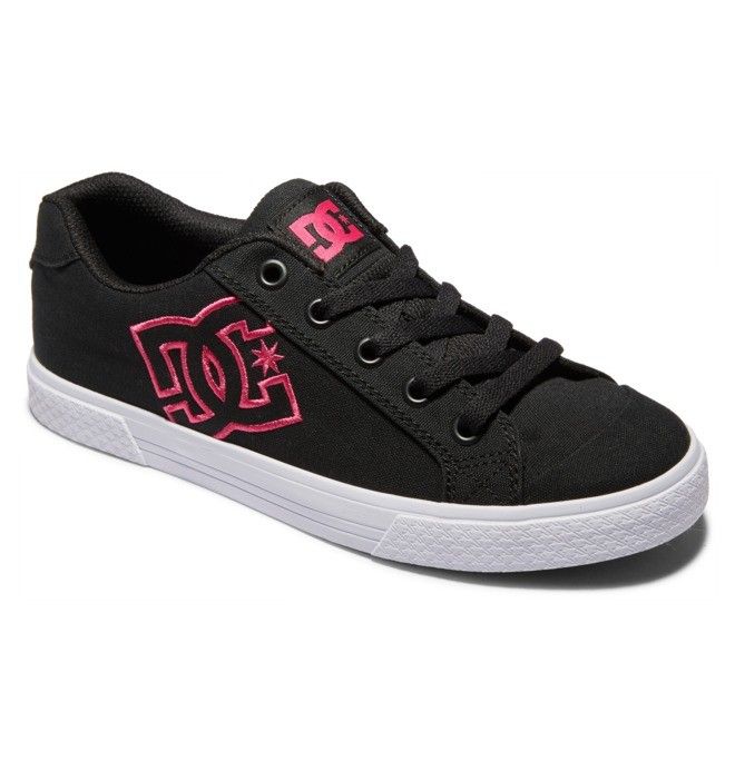 DC Chelsea Sneakers Dame Svarte Rosa Svarte | 49218-CORJ