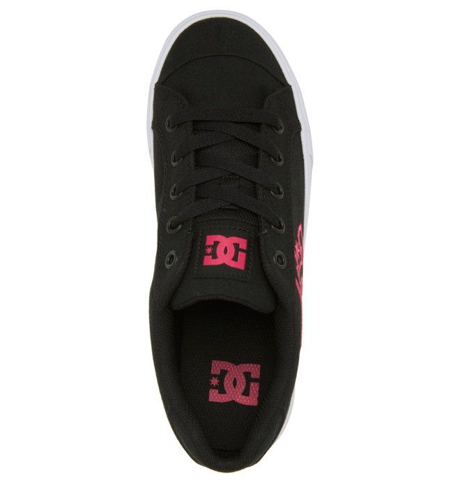 DC Chelsea Sneakers Dame Svarte Rosa Svarte | 49218-CORJ