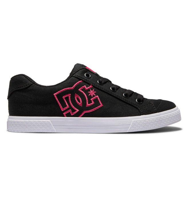 DC Chelsea Sneakers Dame Svarte Rosa Svarte | 49218-CORJ