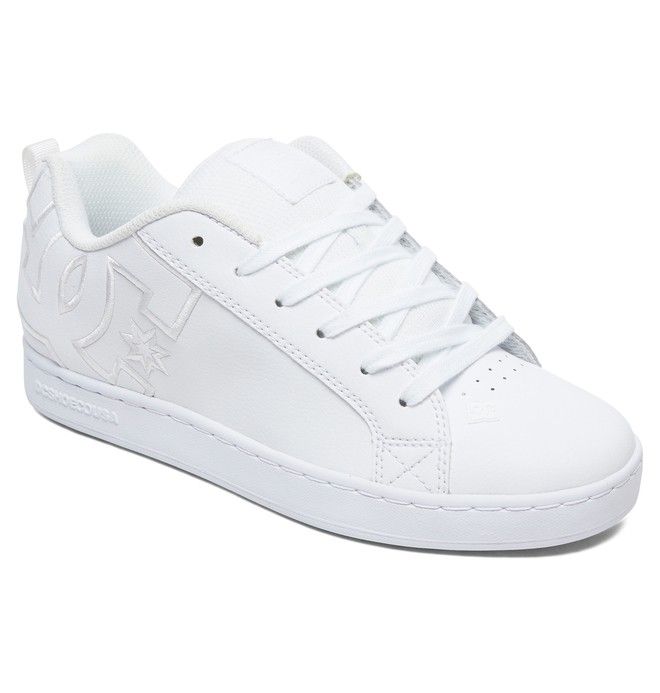 DC Court Graffik Sneakers Dame Hvite Hvite Hvite | 16408-TMYX