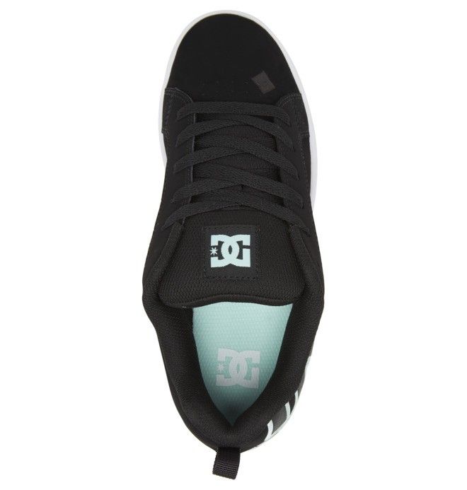 DC Court Graffik Sneakers Dame Svarte Grønn | 15740-RHWD