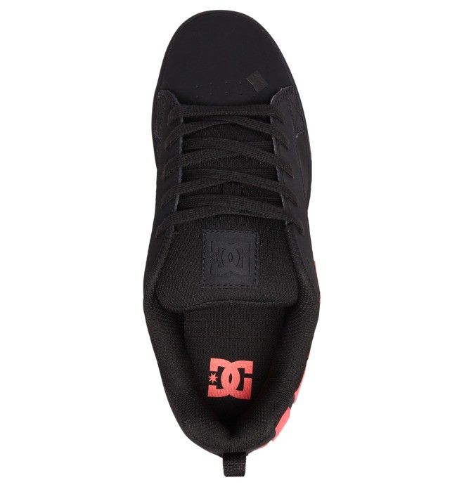 DC Court Graffik Sneakers Dame Svarte Rosa | 15369-QMXJ