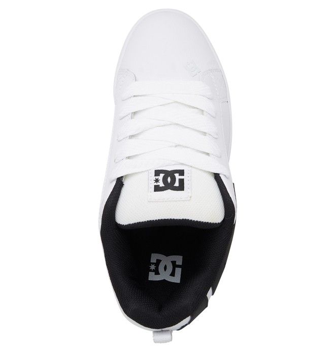 DC Court Graffik Sneakers Herre Hvite Svarte Svarte | 42876-QOVL