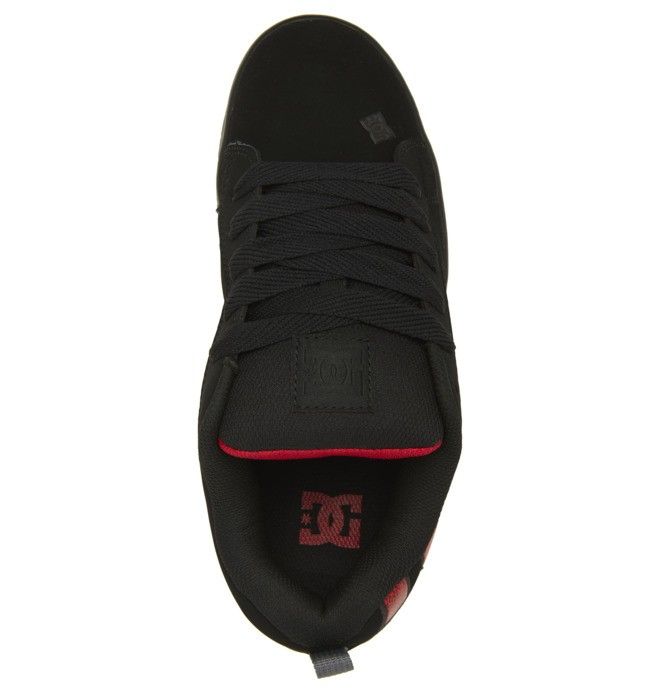 DC Court Graffik Sneakers Herre Svarte Rød | 56781-BVZH