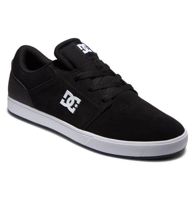 DC Crisis 2 Suede Skatesko Herre Svarte Hvite | 91853-FRDQ