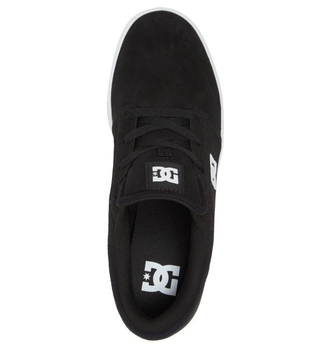 DC Crisis 2 Suede Skatesko Herre Svarte Hvite | 91853-FRDQ