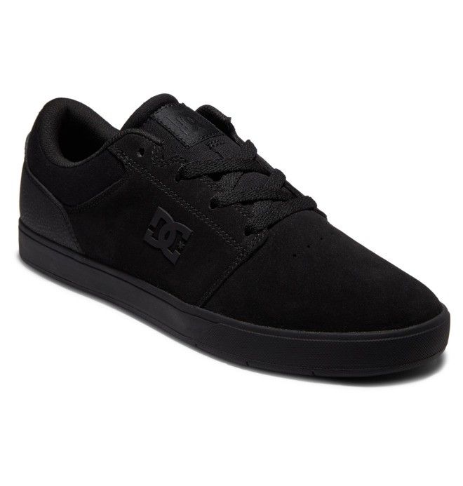 DC Crisis 2 Suede Skatesko Herre Svarte Svarte Svarte | 97628-BZCR