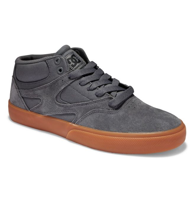 DC Kalis Vulc MID Mid-Top Skatesko Herre Grå | 76152-ECYM