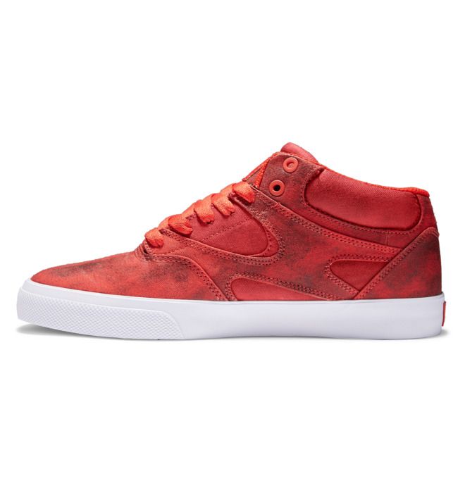 DC Kalis Vulc MID Mid-Top Skatesko Herre Rød | 93457-BJVI