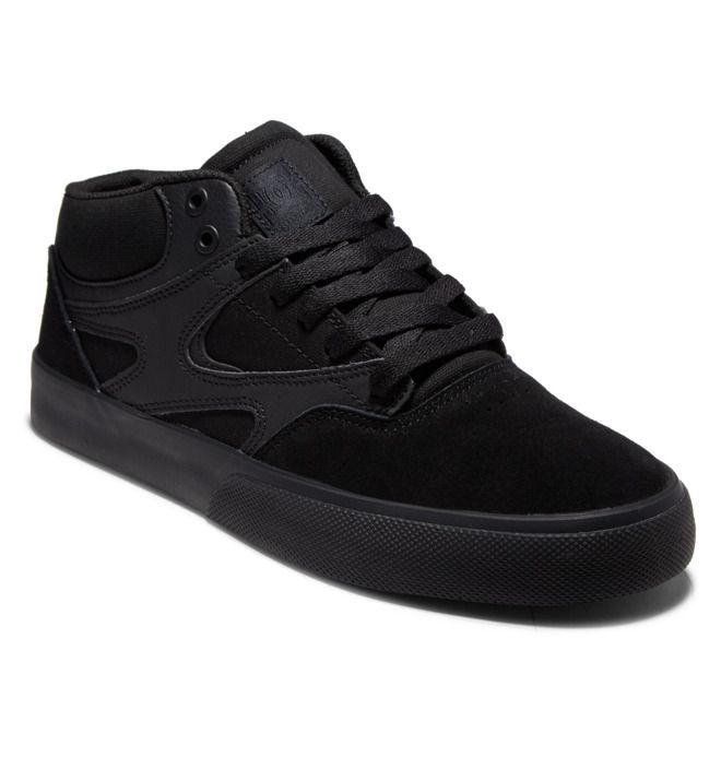 DC Kalis Vulc MID Mid-Top Skatesko Herre Svarte Svarte Svarte | 24150-BSUH