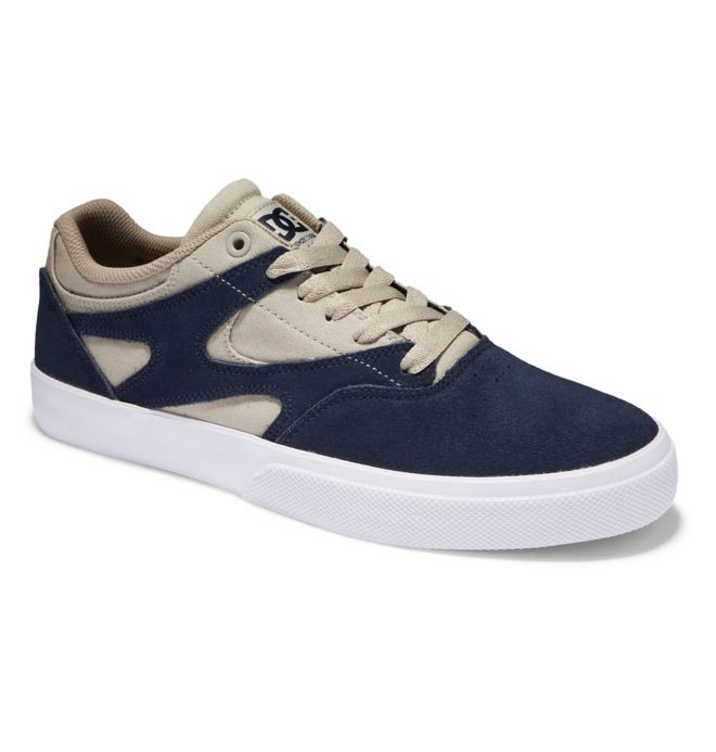 DC Kalis Vulc Skatesko Herre Marineblå Khaki | 69783-OQNT