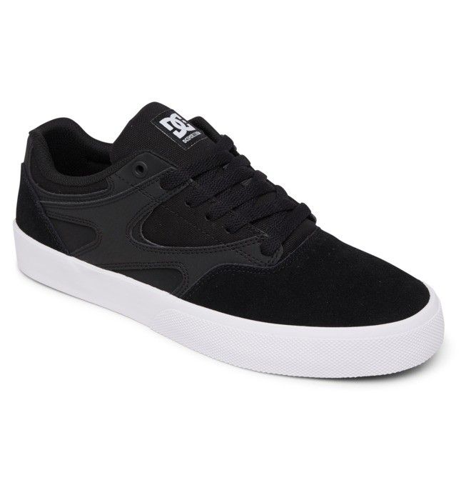 DC Kalis Vulc Skatesko Herre Svarte Hvite | 49370-NEGO