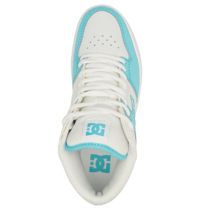 DC Manteca 4 MID Mid-Top Sneakers Dame Hvite Blå | 93568-RYIJ