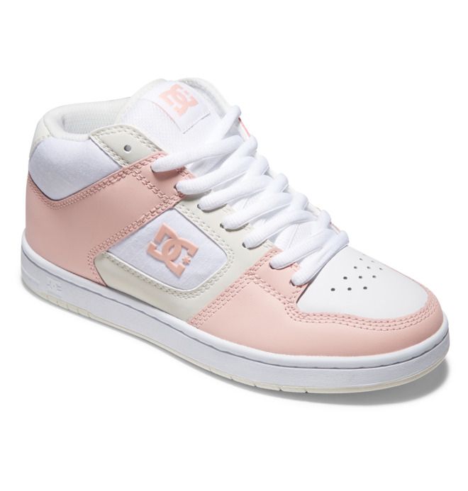 DC Manteca 4 MID Mid-Top Sneakers Dame Hvite Rosa | 23674-PAQM