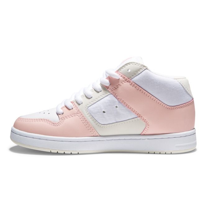 DC Manteca 4 MID Mid-Top Sneakers Dame Hvite Rosa | 23674-PAQM