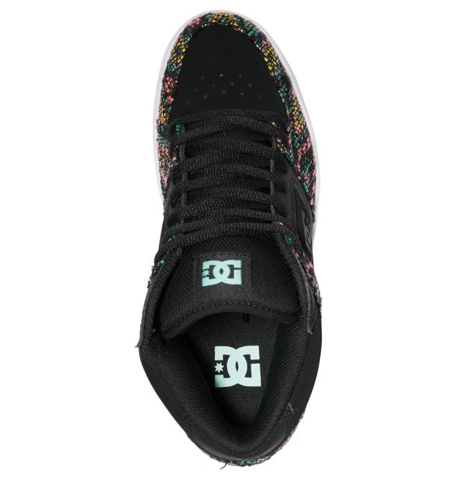 DC Manteca 4 Mid-Top LE Canvas Sneakers Dame Svarte Multicolor | 75290-WKDU