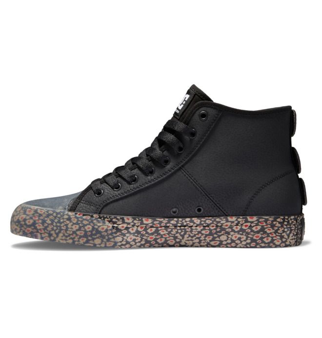 DC Manual HI High-Top Evan Smith Sneakers Herre Svarte Svarte Rød | 25738-YAXN