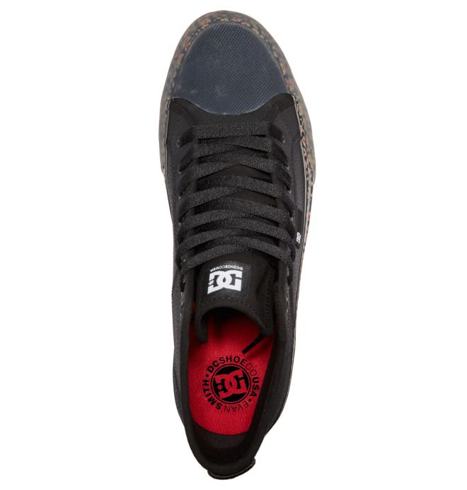 DC Manual HI High-Top Evan Smith Sneakers Herre Svarte Svarte Rød | 25738-YAXN