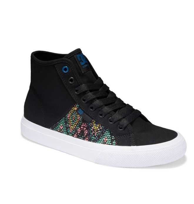 DC Manual HI High-Top LE Canvas Sneakers Dame Blå | 18657-RSDH