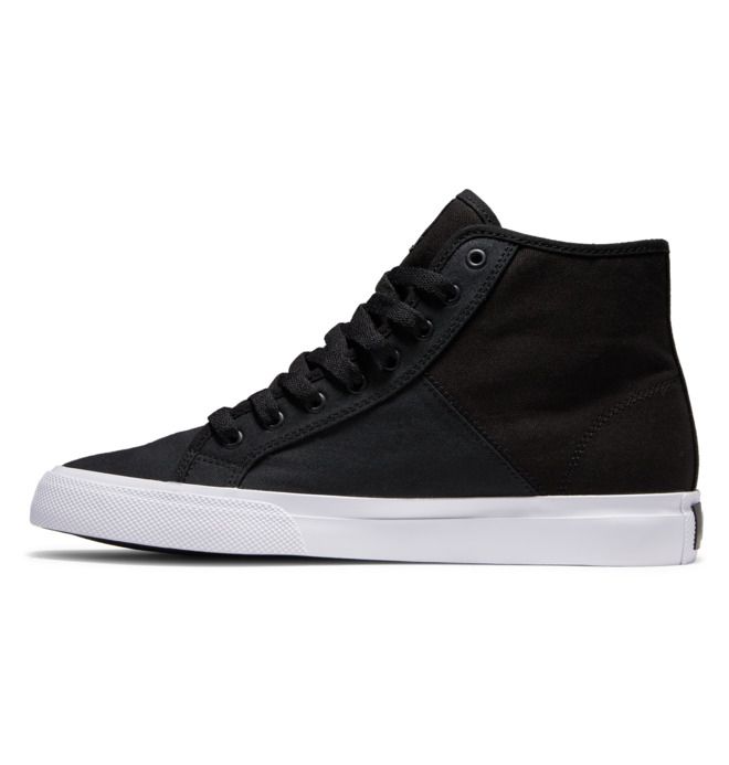 DC Manual HI High-Top Refibra Sneakers Herre Svarte Hvite | 69270-RPXU