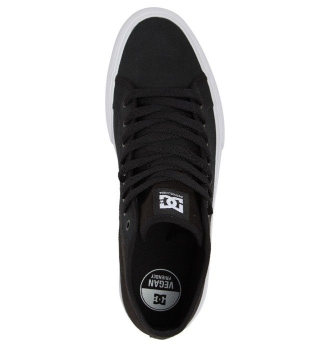 DC Manual HI High-Top Refibra Sneakers Herre Svarte Hvite | 69270-RPXU