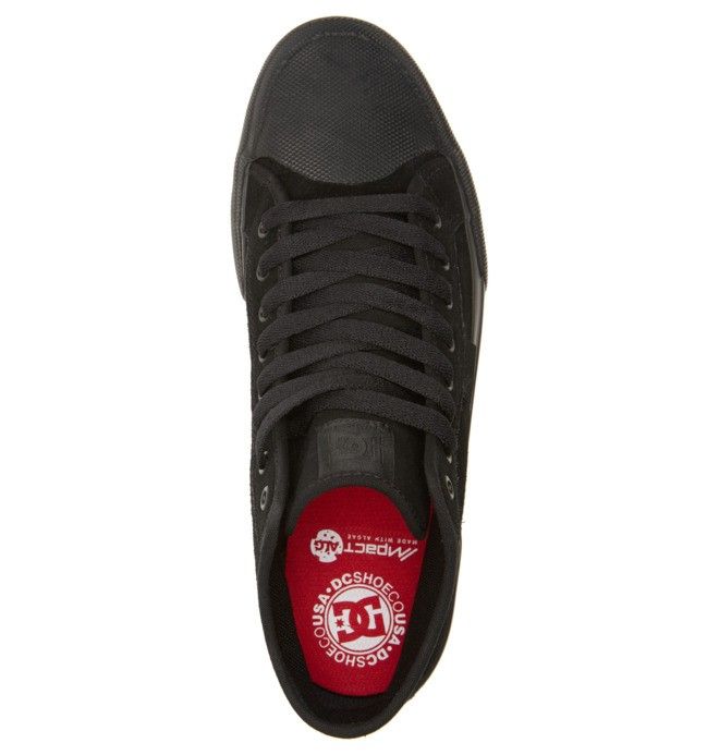 DC Manual Hi RT High Top Skate Skatesko Herre Svarte Svarte | 65730-BCMR