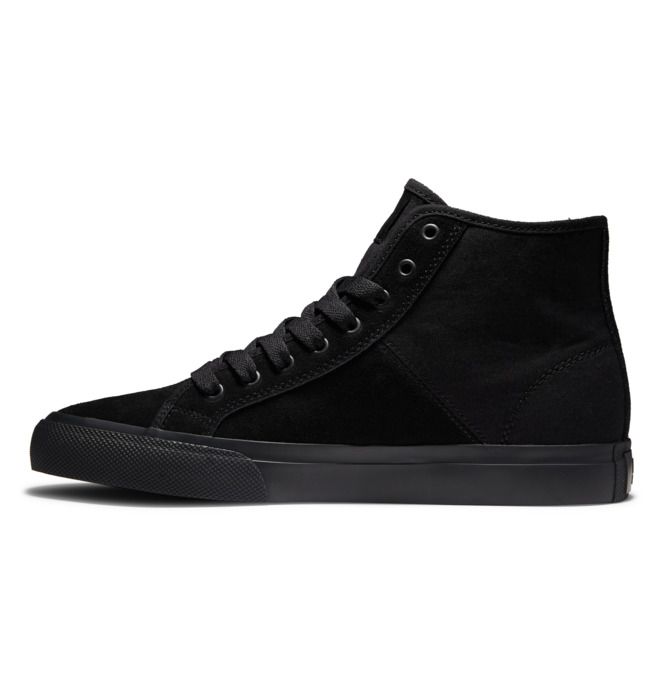 DC Manual High Top Suede Sneakers Herre Svarte Svarte Svarte | 63854-GTJZ