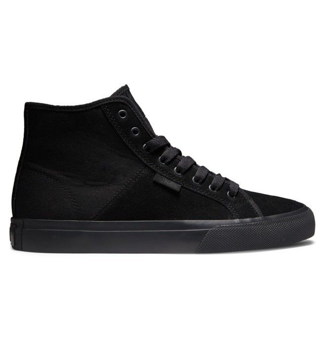 DC Manual High Top Suede Sneakers Herre Svarte Svarte Svarte | 63854-GTJZ