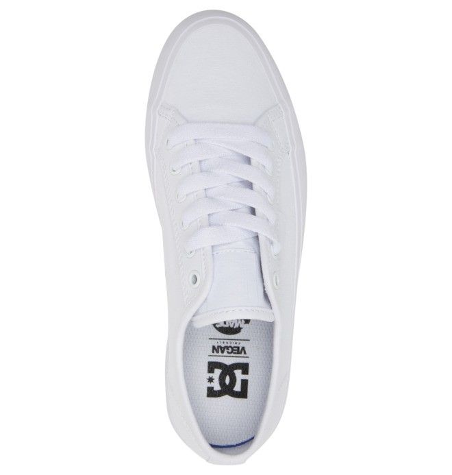 DC Manual Platform Sneakers Dame Hvite Hvite | 12540-OLRA