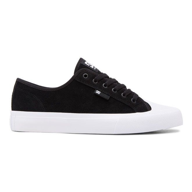 DC Manual RT S Suede Skate Sneakers Herre Svarte Hvite | 37961-YWPD