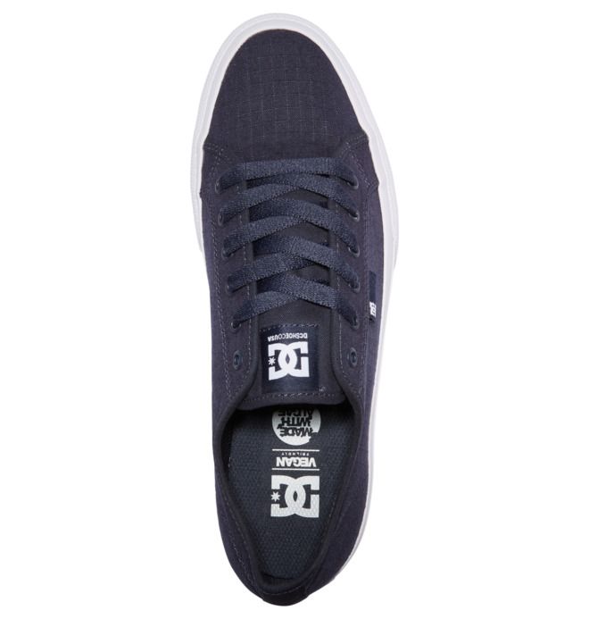 DC Manual SE Canvas Sneakers Herre Marineblå Hvite | 89467-FLBE